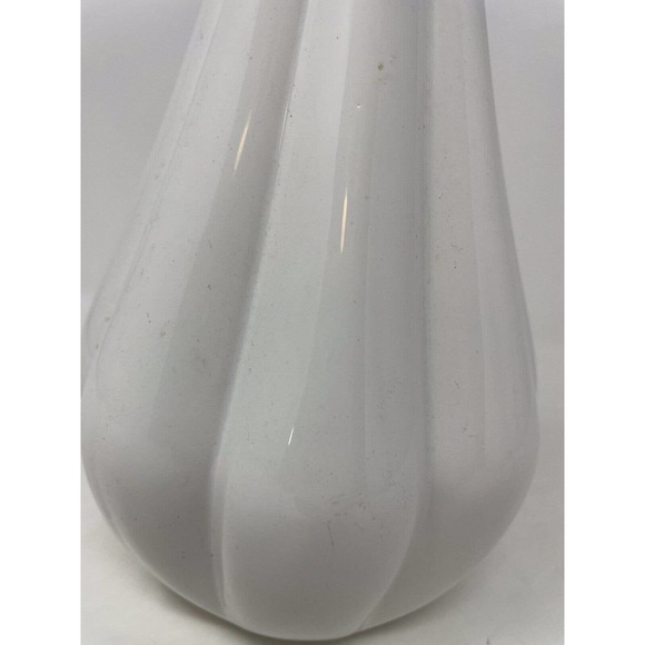 Michael’s Home Accent Container Vase White Ribbed 13.25” H Home Decor - Picture 5 of 9